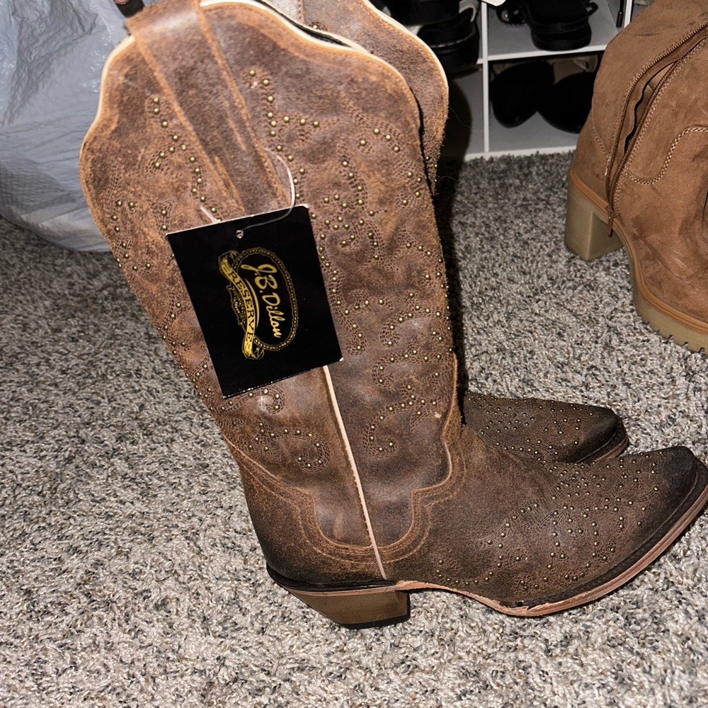JB Dillon Reserve cowgirl boots NEVER WORN